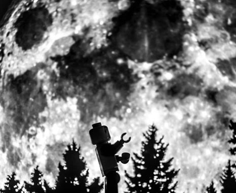 Howl at the Moon Day - Heul-den-Mond-an-Tag in den USA. Kuriose Feiertage - 26. Oktober © 2019 Sven Giese