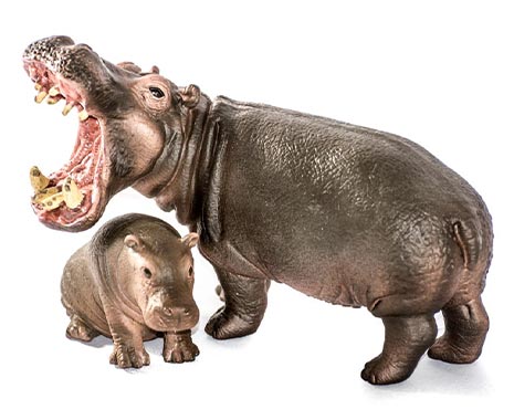 National Hippo Day in Second Life - Tag des Nilpferds. Kuriose Feiertage - 15. Februar © 2020 Sven Giese