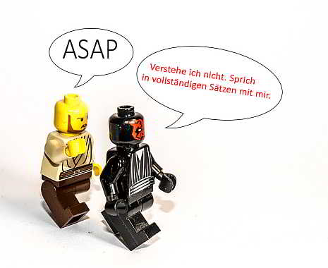 National Speak In Complete Sentences Day - Artikuliere-vollständige-Sätze-Tag in den USA. Kuriose Feiertage - 31. Mai © 2019 Sven Giese