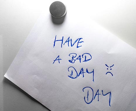 Have a Bad Day Day - Einen-schlechten-Tag-wünschen-Tag in den USA. Kuriose Feiertage - 19. November © 2019 Sven Giese