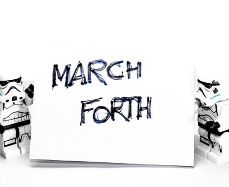 March Forth and do Something Day in den USA. Kuriose Feiertage - 4. März © 2020 Sven Giese