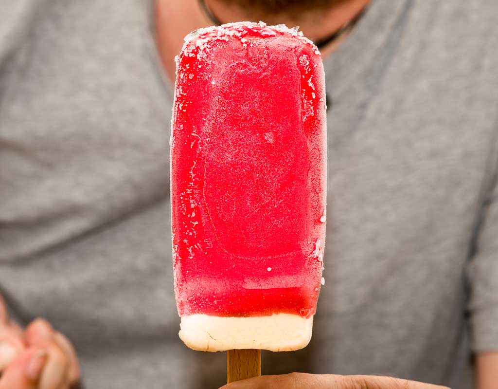 Kirsch Wassereis Am Stiel Tag Cherry Popsicle Day Usa 26 August